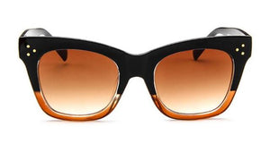 Luxury Rectangle Cat Eye Sunglasses