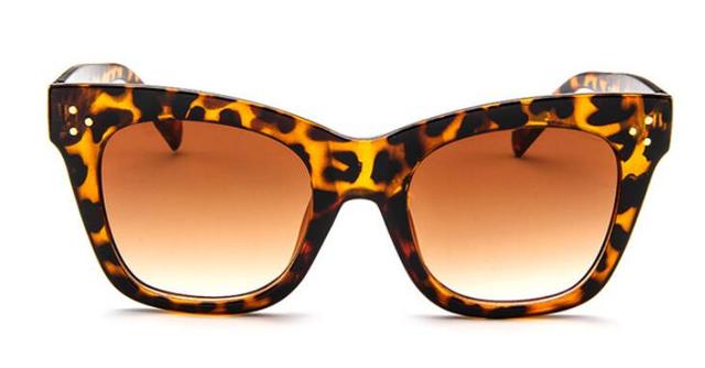 Luxury Rectangle Cat Eye Sunglasses