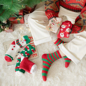 Warm Fuzzy Christmas Socks