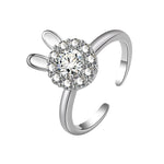 Load image into Gallery viewer, Crystal Bunny Fidget Ring
