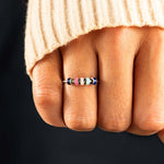 Load image into Gallery viewer, Enamel Beaded Anxiety Ring
