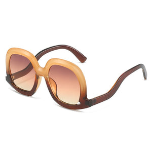 Unique Colorful Oval Sunglasses