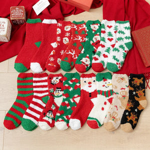 Warm Fuzzy Christmas Socks