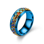 Load image into Gallery viewer, Colorful Crystal Fidget Ring
