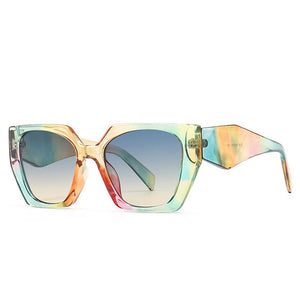 Retro Polygon Colorful Sunglasses