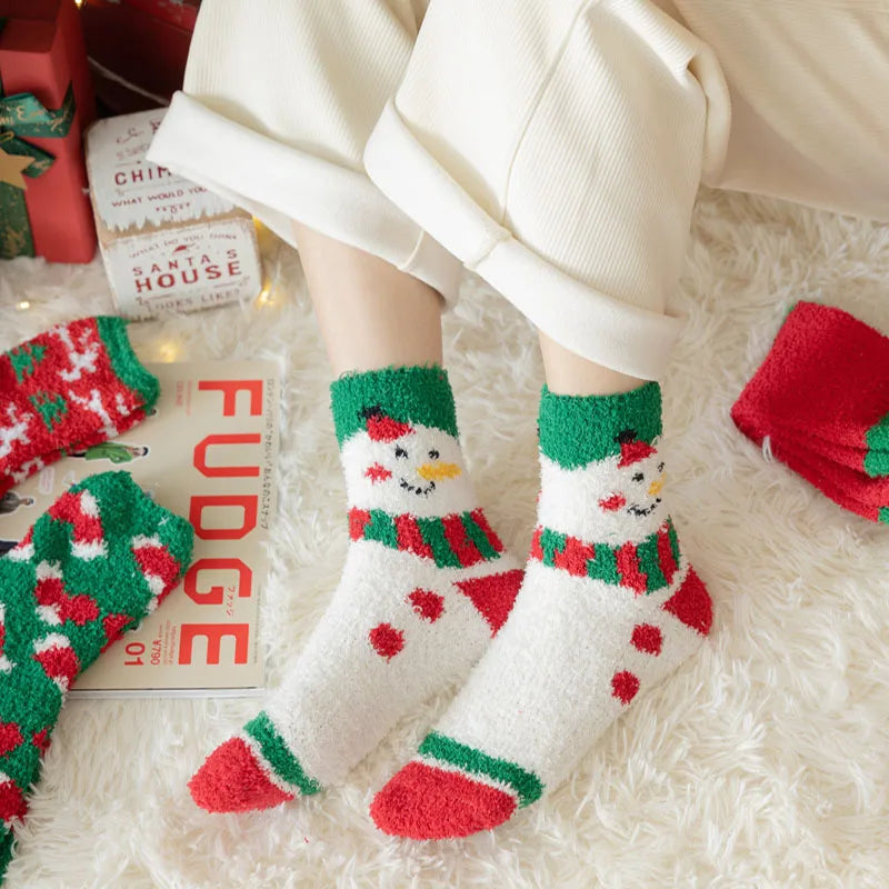 Warm Fuzzy Christmas Socks