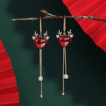 Load image into Gallery viewer, Love Reindeer Drop Earrings
