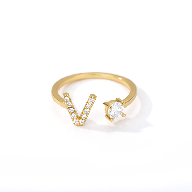 Adjustable Crystal Initial Ring