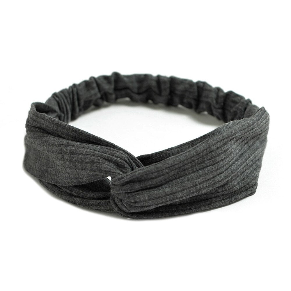 Knitted Cotton Crossknot Headband