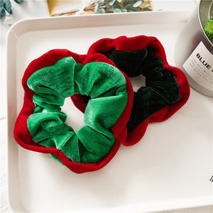 Velvet Christmas Scrunchie