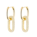 Load image into Gallery viewer, Colorful Crystal Chain Link Earrings

