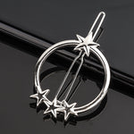 Load image into Gallery viewer, Silver Metal Geometric Hairpin
