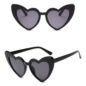 Retro Heart Cat Eye Sunglasses