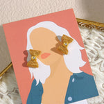 Load image into Gallery viewer, Crystal Woven Bowknot Stud Earrings
