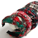 Load image into Gallery viewer, Plaid Christmas Headband
