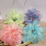 Load image into Gallery viewer, Oversized Organza Tie-dye Scrunchie
