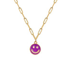 Load image into Gallery viewer, Colorful Smiley Face Pendant Necklace
