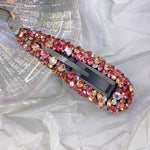 Load image into Gallery viewer, Crystal Water Drop Hair Barrette
