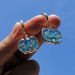 Load image into Gallery viewer, Colorful Pumpkin Huggie Earrings
