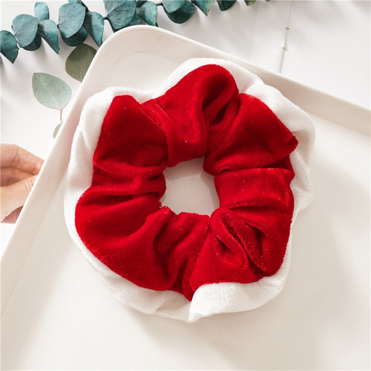 Velvet Christmas Scrunchie