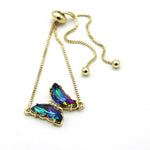 Load image into Gallery viewer, Colorful Crystal Butterfly Bracelet
