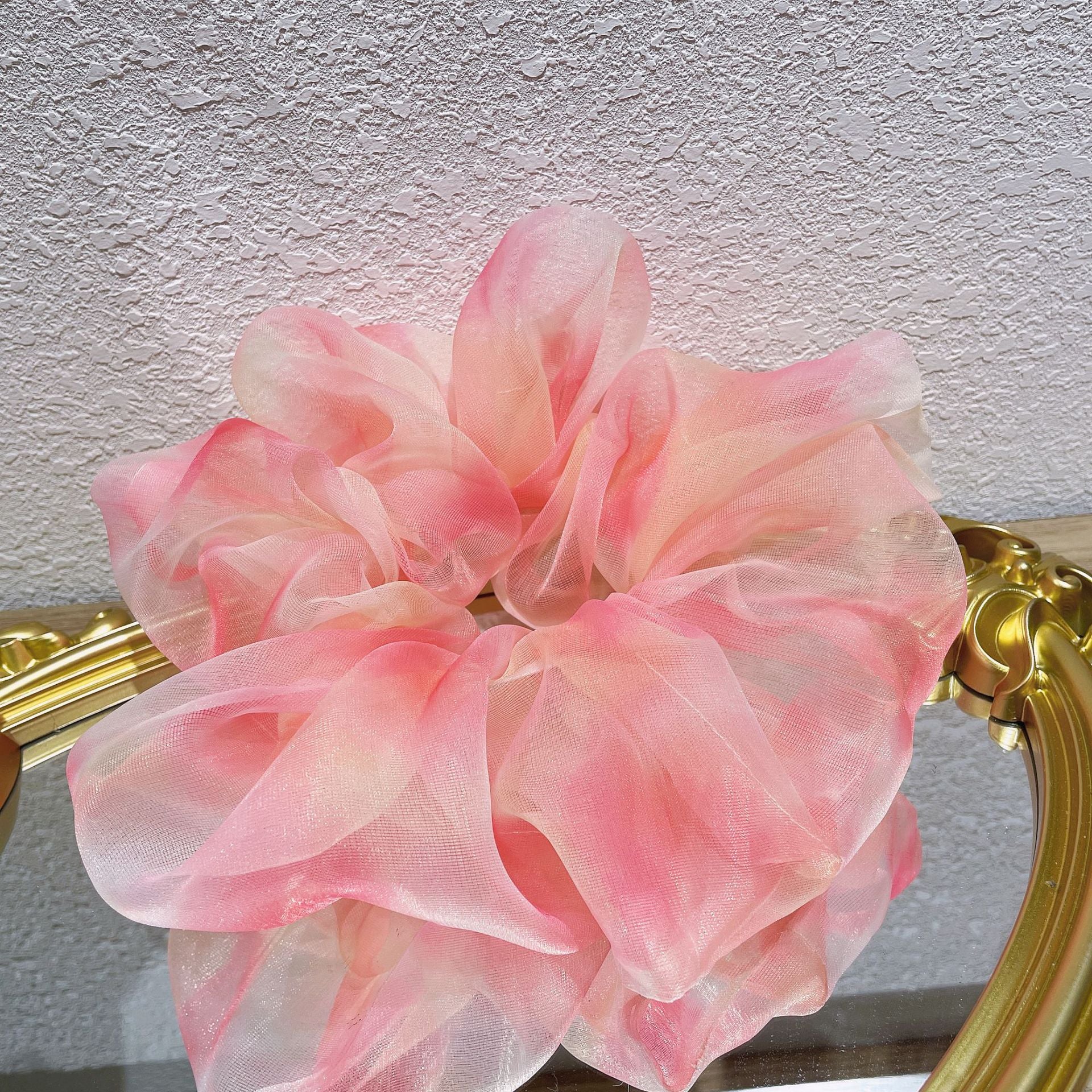 Oversized Organza Tie-dye Scrunchie