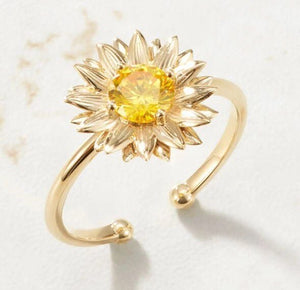 Crystal Flower Ring
