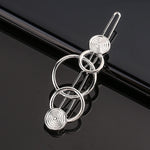 Load image into Gallery viewer, Silver Metal Geometric Hairpin
