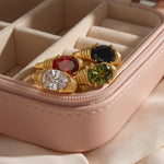 Load image into Gallery viewer, Oval Cut Crystal Ring
