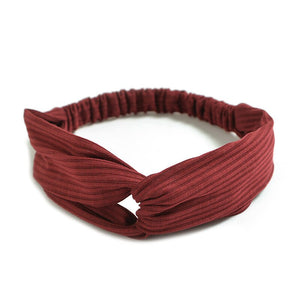 Knitted Cotton Crossknot Headband
