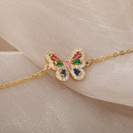 Load image into Gallery viewer, Mini Butterfly Baguette Bracelet
