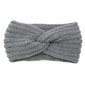 Winter Thick Knit Crossknot Headband