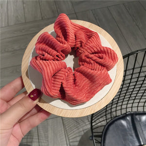 Vintage Corduroy Hair Scrunchie