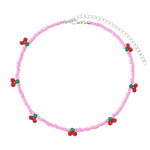 Load image into Gallery viewer, Cherry Beaded Choker Necklace
