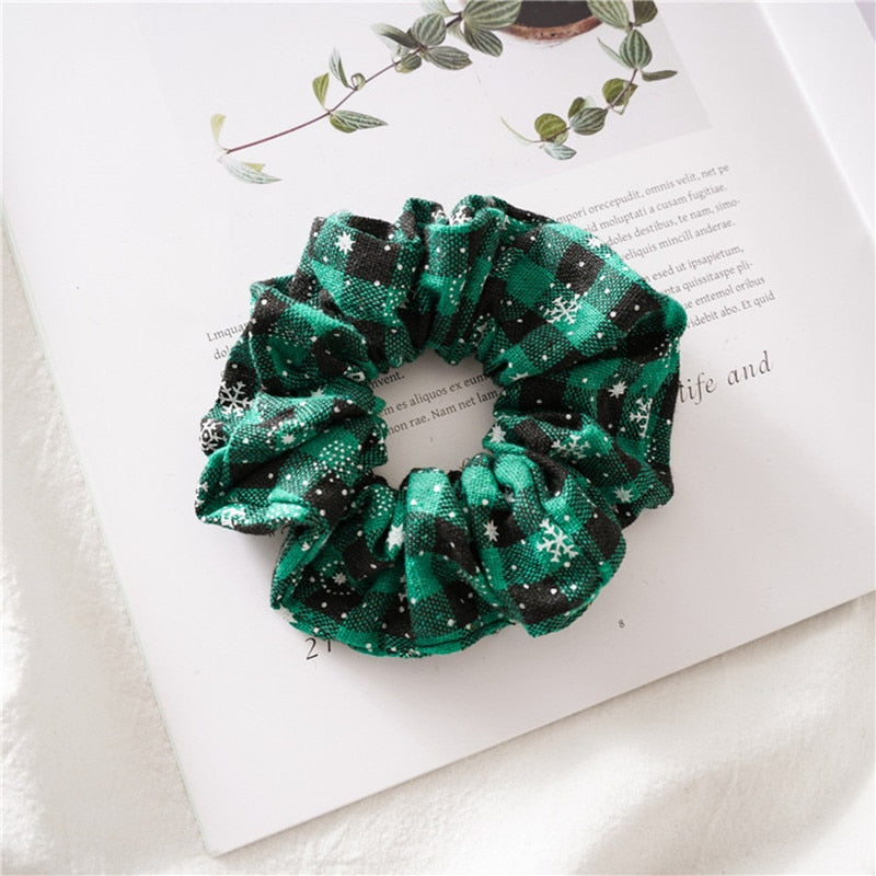 Plaid Christmas Scrunchie