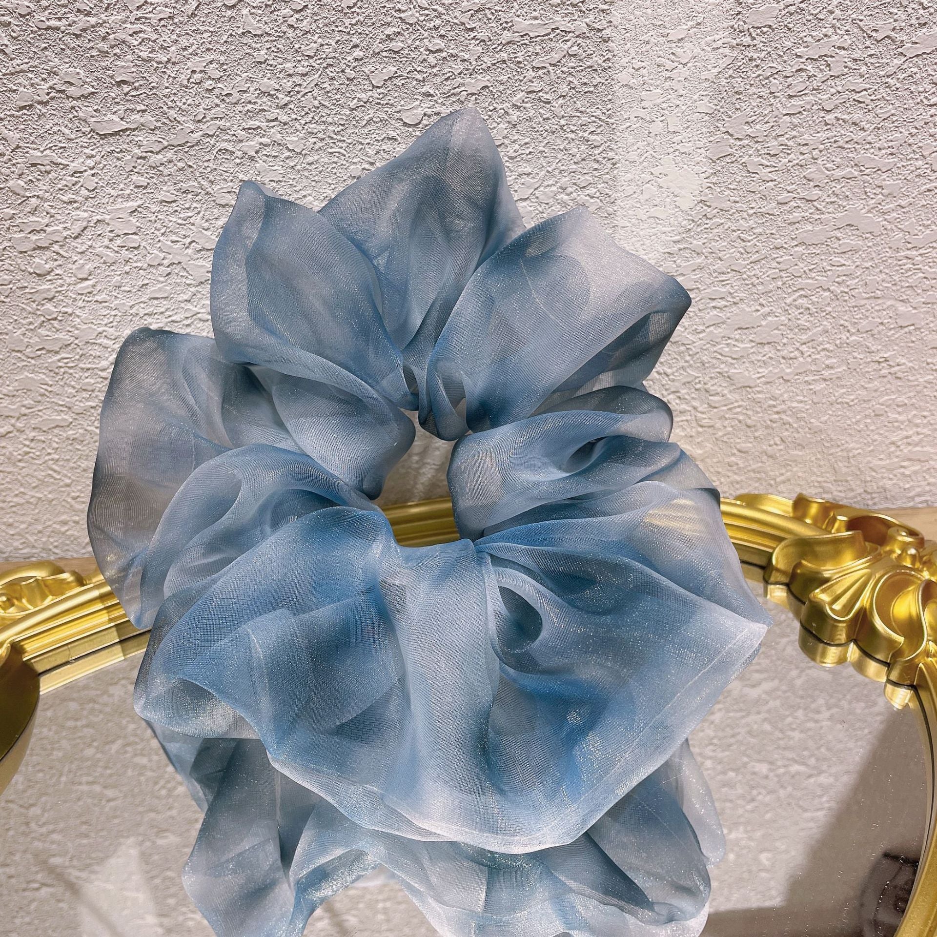 Oversized Organza Tie-dye Scrunchie