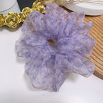 Load image into Gallery viewer, Oversized Organza Floral Scrunchie
