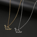Load image into Gallery viewer, Tiny Dino Dainty Pendant Necklace
