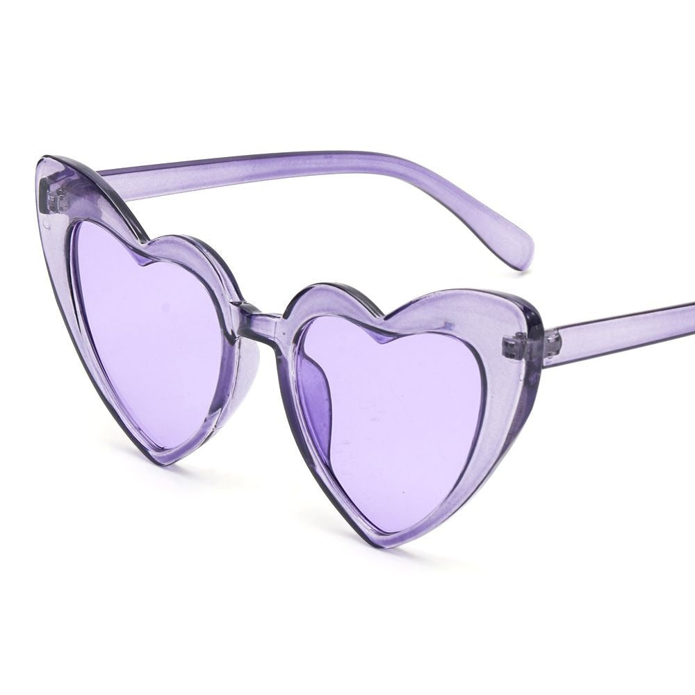 Retro Heart Cat Eye Sunglasses