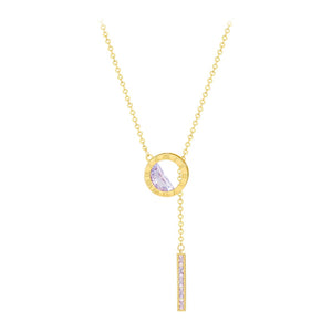 Luxury Roman Numeral Crystal Necklace
