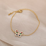 Load image into Gallery viewer, Mini Butterfly Baguette Bracelet
