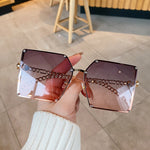 Load image into Gallery viewer, Vintage Oversize Chain Sunglasses
