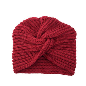 Warm Knitted Crossknot Beanie