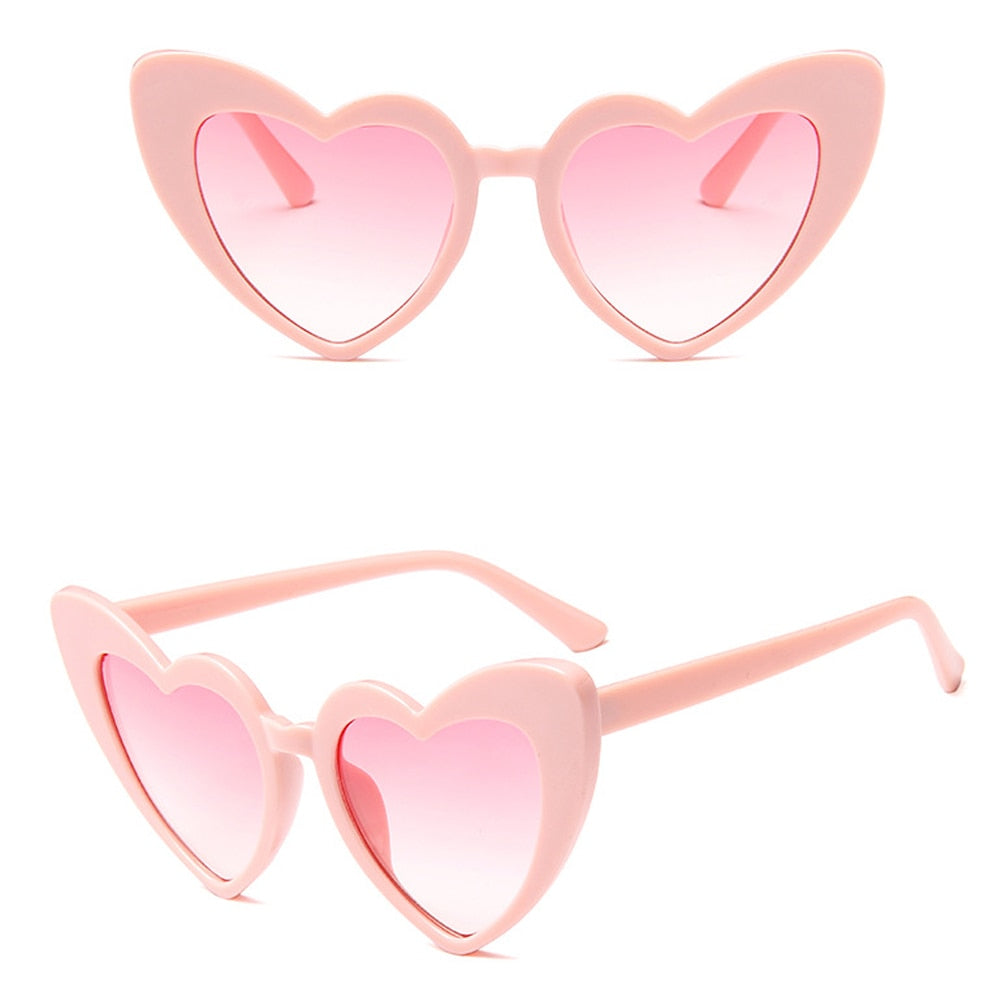 Retro Heart Cat Eye Sunglasses