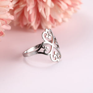 Elegant Clover Statement Ring