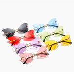 Load image into Gallery viewer, Butterfly Oversized Rimless Sunglasses
