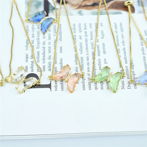 Colorful Crystal Butterfly Bracelet