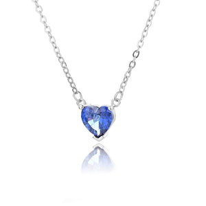 Crystal Heart Pendant Necklace