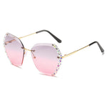 Load image into Gallery viewer, Rimless Luxury Crystal Sunglasses
