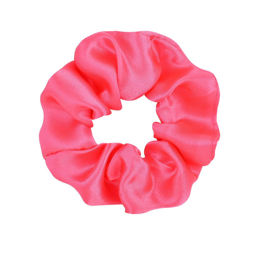 Colorful Satin Scrunchie